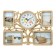 Wall clock, series: photo frames, "family tree", smooth move, D-18 cm, 33 x 48 cm