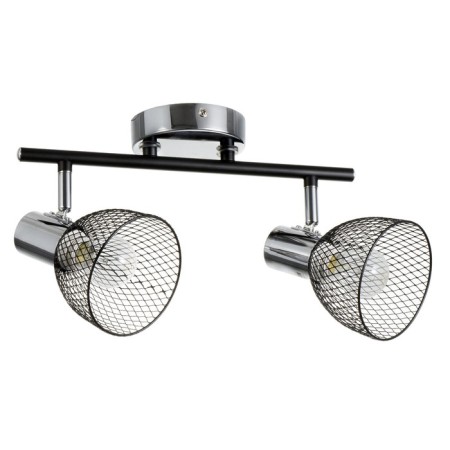 Lamp "Masumi" 2x60W E14 black/chrome 40x10x19.5cm