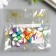 Beads for PVC "Rainbow and Cloud" Set 25 pcs 0.5x0.8x1.2 cm