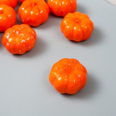Decor for creativity "Orange pumpkin" set of 10 pcs 2.6x3.5x3.5 cm-2