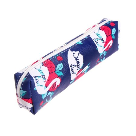 School Penal on the zipper "Flowers", mix-5