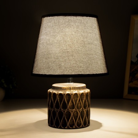 HELP LAM 32166/1 E14 40W Black with a golden patina 20x20x28 cm Risalux-2