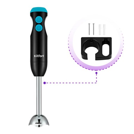 KitFort KT-3041-3, 350 W, 2 speeds, black and turquoise-8