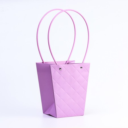 Bag for flowers embossing moisture-resistant, 17x17-11.5x11.5-20 cm-1