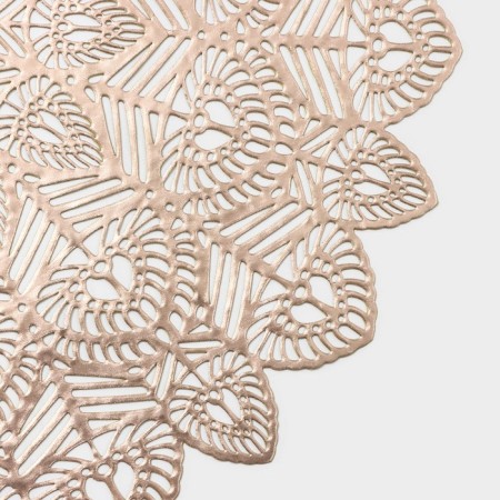 A set of serving napkins on the table “Tsunami”, d = 38 cm, 4 pcs, color gold-2