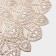 A set of serving napkins on the table “Tsunami”, d = 38 cm, 4 pcs, color gold