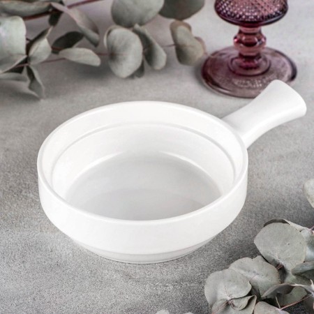 Porcelain forming form, 300 ml, d = 14 cm, white color