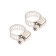 Class of worm park, diameter 10-16 mm, width 8 mm, stainless steel, 2 pcs.