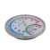 Street thermometer, mechanical, hygrometer, round, metal