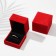 The case is velvet under the ring "Patterns", 6 × 6, the color is red, the insert is black