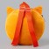 Baby plush backpack for a girl, round Lisenok, 18 × 18 cm