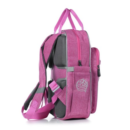School backpack, synthetic fabric, 300x390x115 cm, pink-3
