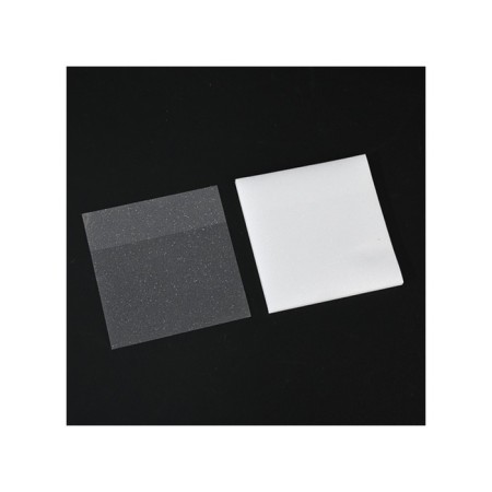 Block with a sticky edge of 76mm x 76mm 50l plastic transparent white with sparkles-4