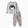 Pajamas for a boy (longshilly/pants), gray/hedgehog color, height 104cm
