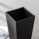 Kashpo for flowers with a “rattan” insert, insert 4.9 liters, brown color