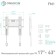 Black Black 17 "-43" Max.30kg, wall-mounted bracket