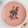 Ceramic plate "Bunny", 25.5 cm, copper color