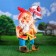 Garden figure "Gnome with a shovel of welcom" 38x31x70cm Big Mix