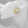 Earrings set 3 pairs "tenderness", white color in gold