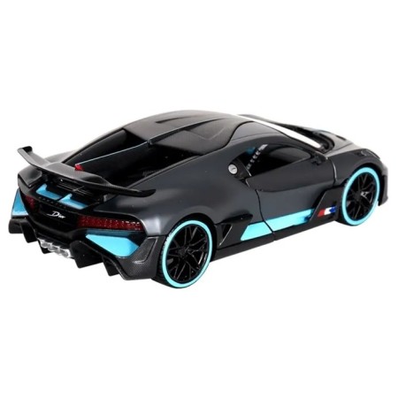 MASTO Bugatti Divo machine with light and sound, 1:24, the color of the gray-blue-2
