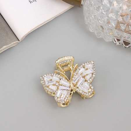 Hair crab "Dorothy" butterfly, 4 cm, gold-1