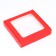Self -charged box with a red window, 16 x 16 x 3 cm