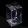 Folding box from PVC 7 x 7 x 12 cm