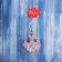 Decoration Christmas tree "Ball dress" 9.5x8.5 cm, lilac overflow