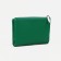 Women's wallet on the button, green color
