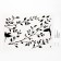 Wall clock, series: pendulum, "house", smooth move, 46 x 72 cm