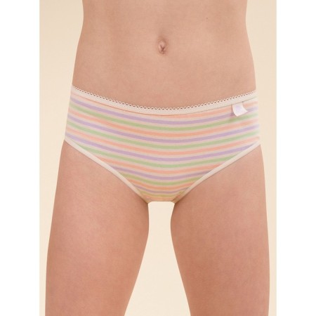 Panties for girls, height 128 cm, lavender, peach color, 3 pcs-6