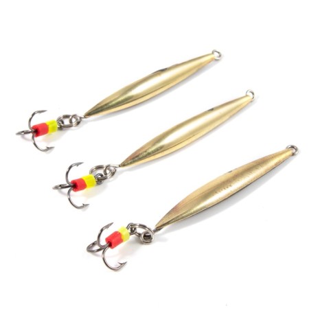 Vertical "Yaman" arrow with a tee, size 40 mm, 2.7 g, brass color