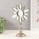 Souvenir Polystone "Mirror Flower" silver 21x9.5x33 cm