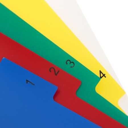 A set of A4+ Office-2000, digital 1-5, color, color, plastic 140 μm-2