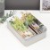 Casket metal rectangular "House with greens" 5.5x13.8x19.4 cm