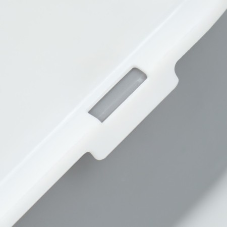 Toilet with side, 40x29x15 cm, gray-6