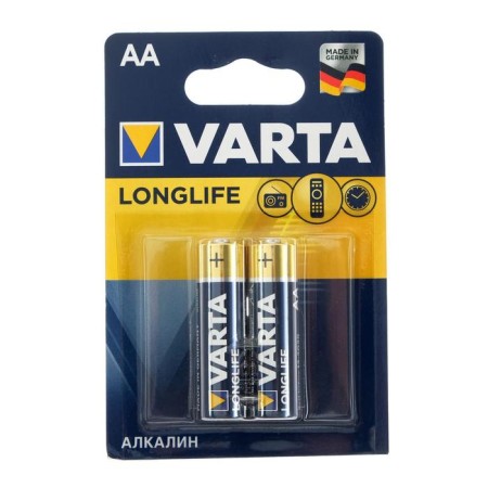 Battery Alkalin Varta Longlife, AA, LR6-2BL, 1.5V, blister, 2 pcs.