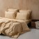 Fergy pillowcase set, size 70x70 cm, beige color, 2 pcs
