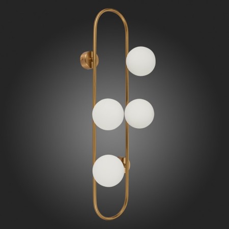 Sconces st. SL1149.301.04. Vera. 4x5 W, G9, 4000K, 24x72 cm, brass color-5