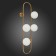Sconces st. SL1149.301.04. Vera. 4x5 W, G9, 4000K, 24x72 cm, brass color