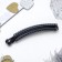 Hair banana "Classic" loops, 9.5 cm, black