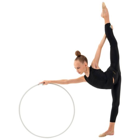 Broke for rhythmic gymnastics Grace Dance, professional, d = 65 cm, white color-4