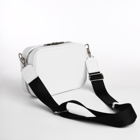 Women's bag over the shoulder Textura, small size, white color-2