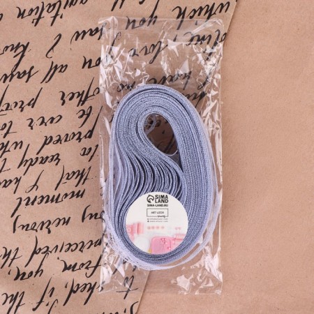 Capricon lace, 15 mm × 10 ± 1 m, color gray No. 9-3