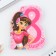 Gift set, notebook and figure handle "Young fashionista"
