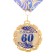 Jubilee medal with the ribbon "60 years. Blue", d = 70 mm