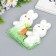 Decor "Zaychat in sprinkling with carrots and grass" set 12 cm