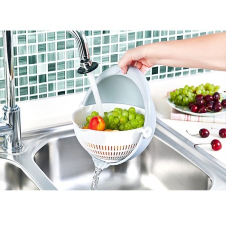 A colander with a bowl of Hobbylife, size 21x21x10.5 cm, color mix-3