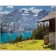 Diamond mosaic "Alpine Paradise" 40 × 50 cm, 40 cv. + sticker