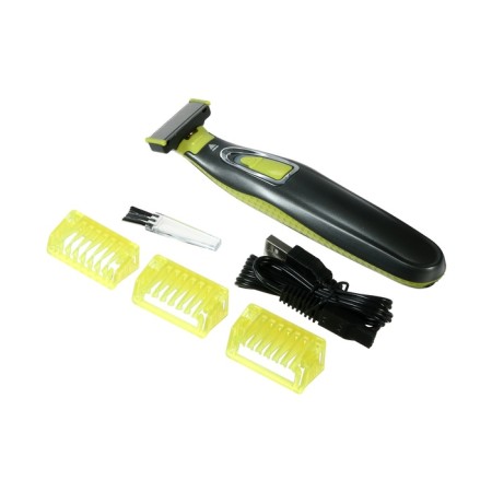 Luazon Ltri-04 hair trimmer, for mustaches/beards, 3 nozzles, battery, black and green-2